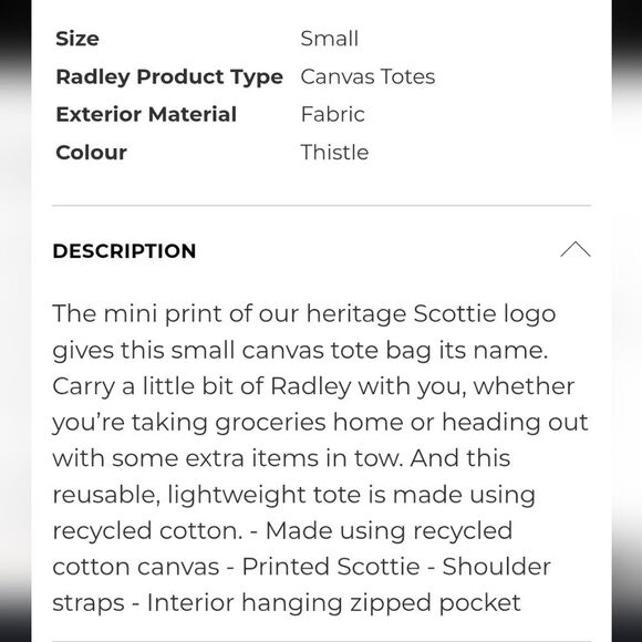 Radley London Tote Bag- Thistle - Picture 9 of 12